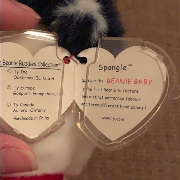 TY “Spangle” Beanie Buddy Red, White & Blue - Picture 8 of 8